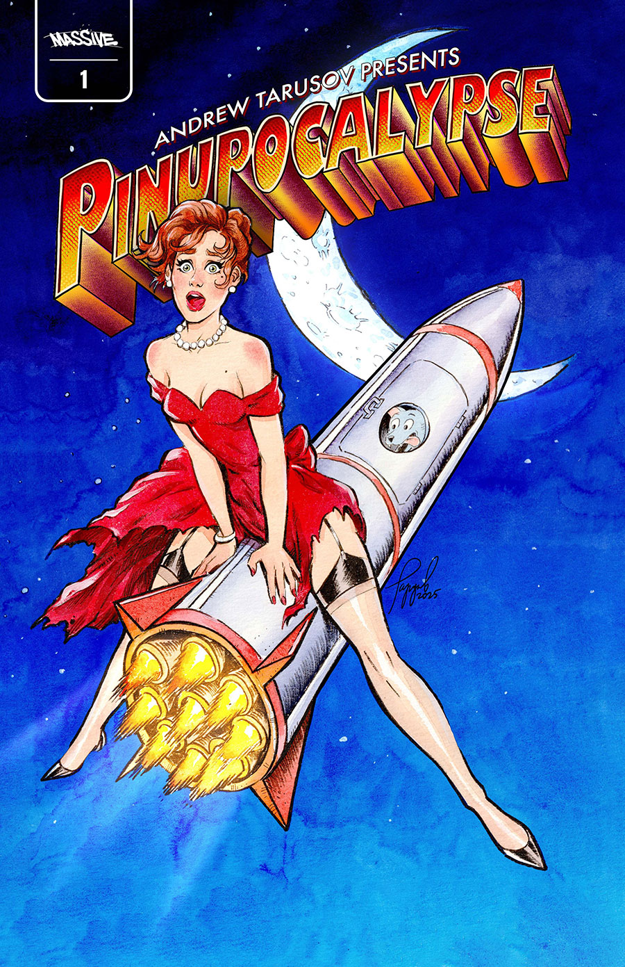 Pinupocalypse #1 Cover L 2nd Ptg B Andrew Tarusov Lunar Launch Exclusive Variant Cover