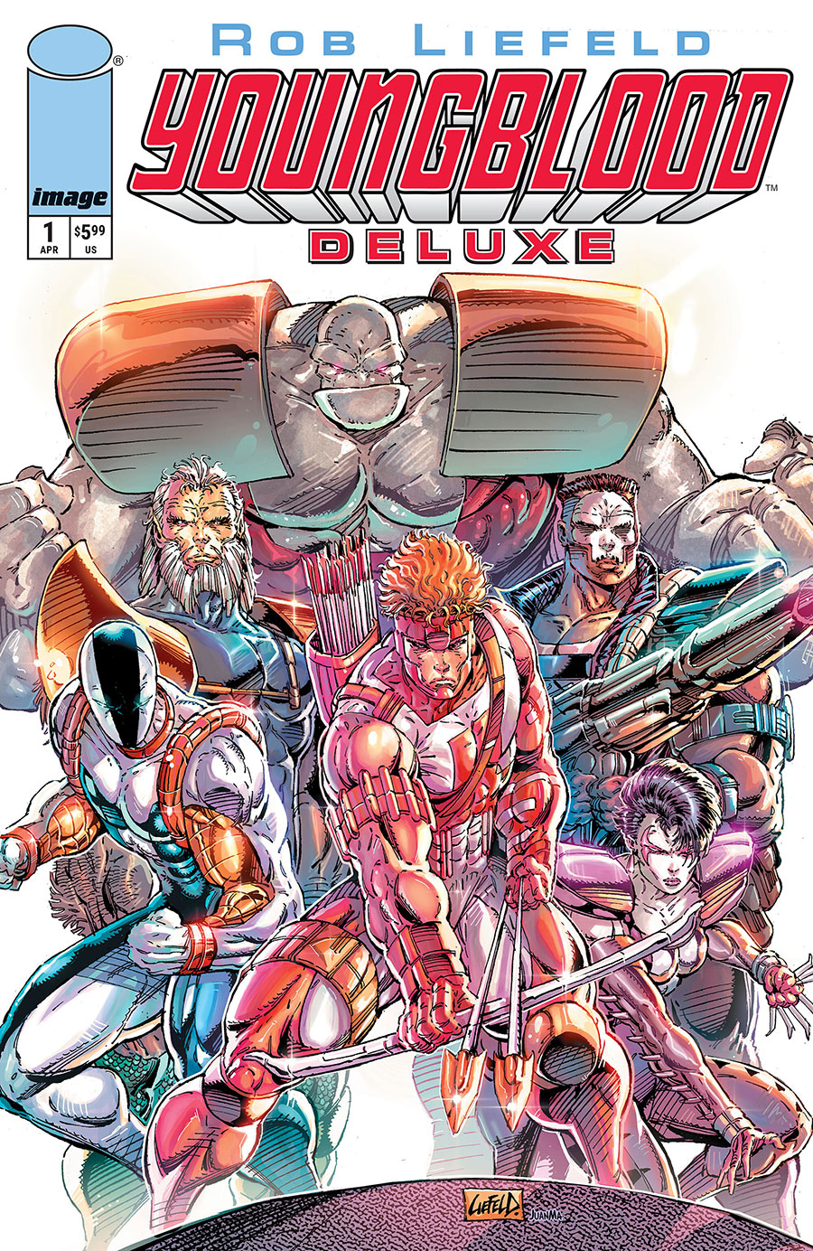 Youngblood Deluxe #1 Cover B Variant Rob Liefeld Foil Cover