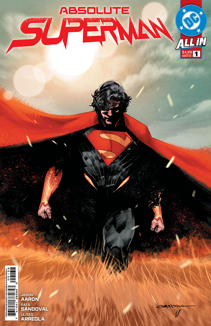 Absolute Superman #1 Cover S 4th Ptg A Rafa Sandoval Logo Color Variant Cover (DC All In)