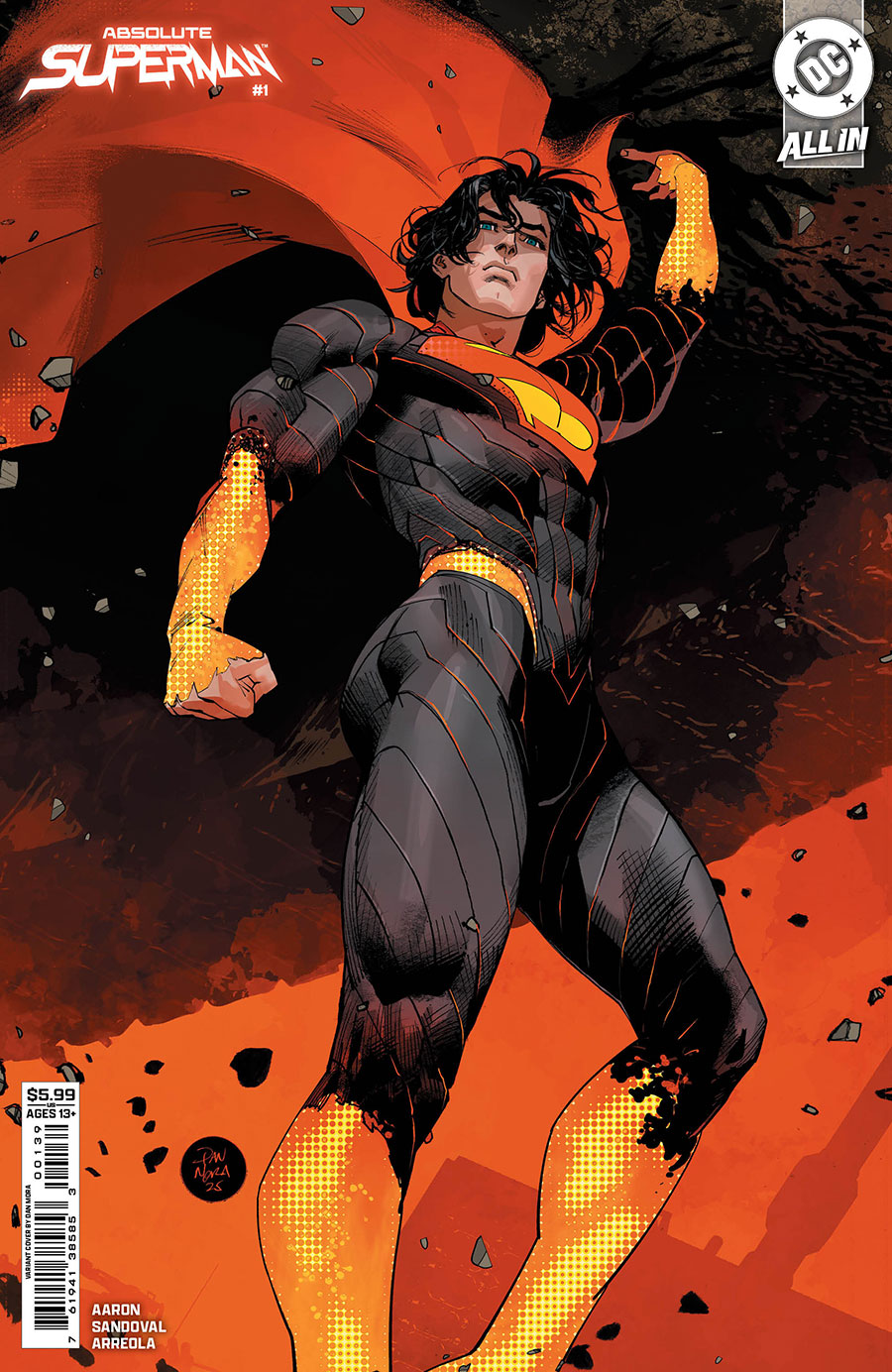 Absolute Superman #1 Cover T 4th Ptg B Dan Mora Card Stock Variant Cover (DC All In)