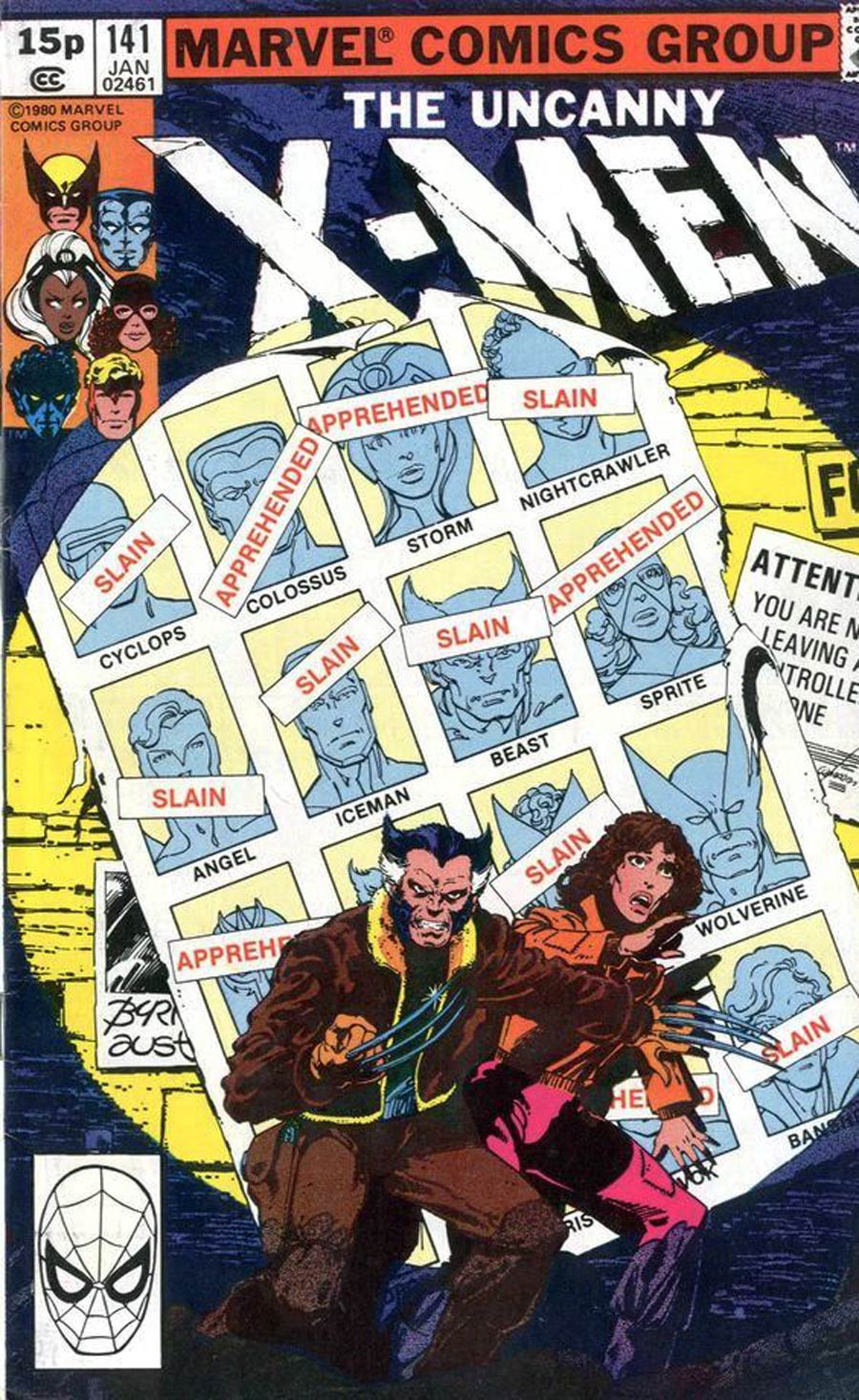 X-Men Vol 1 #141 Cover K UK Variant