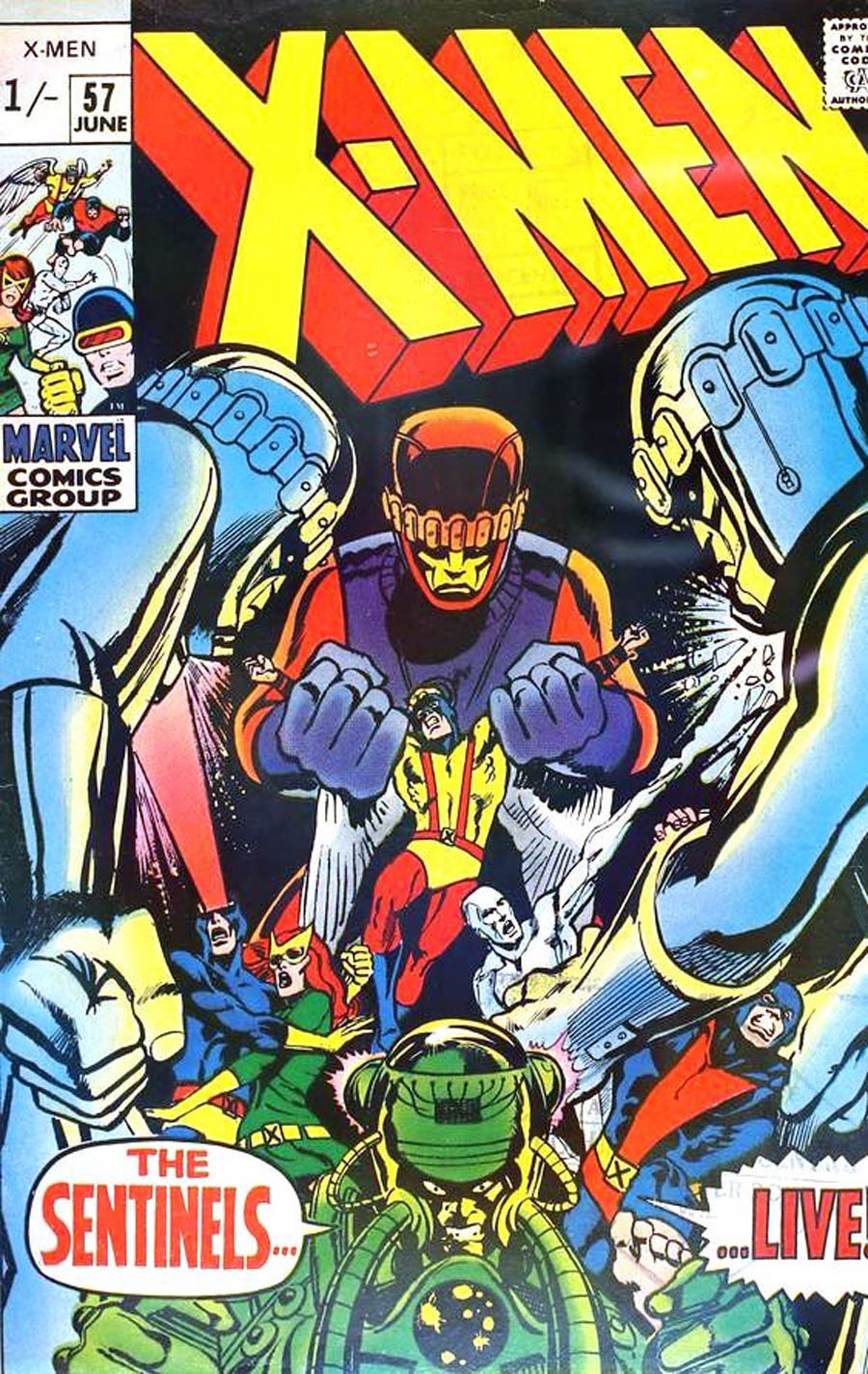 X-Men Vol 1 #57 Cover B UK Variant