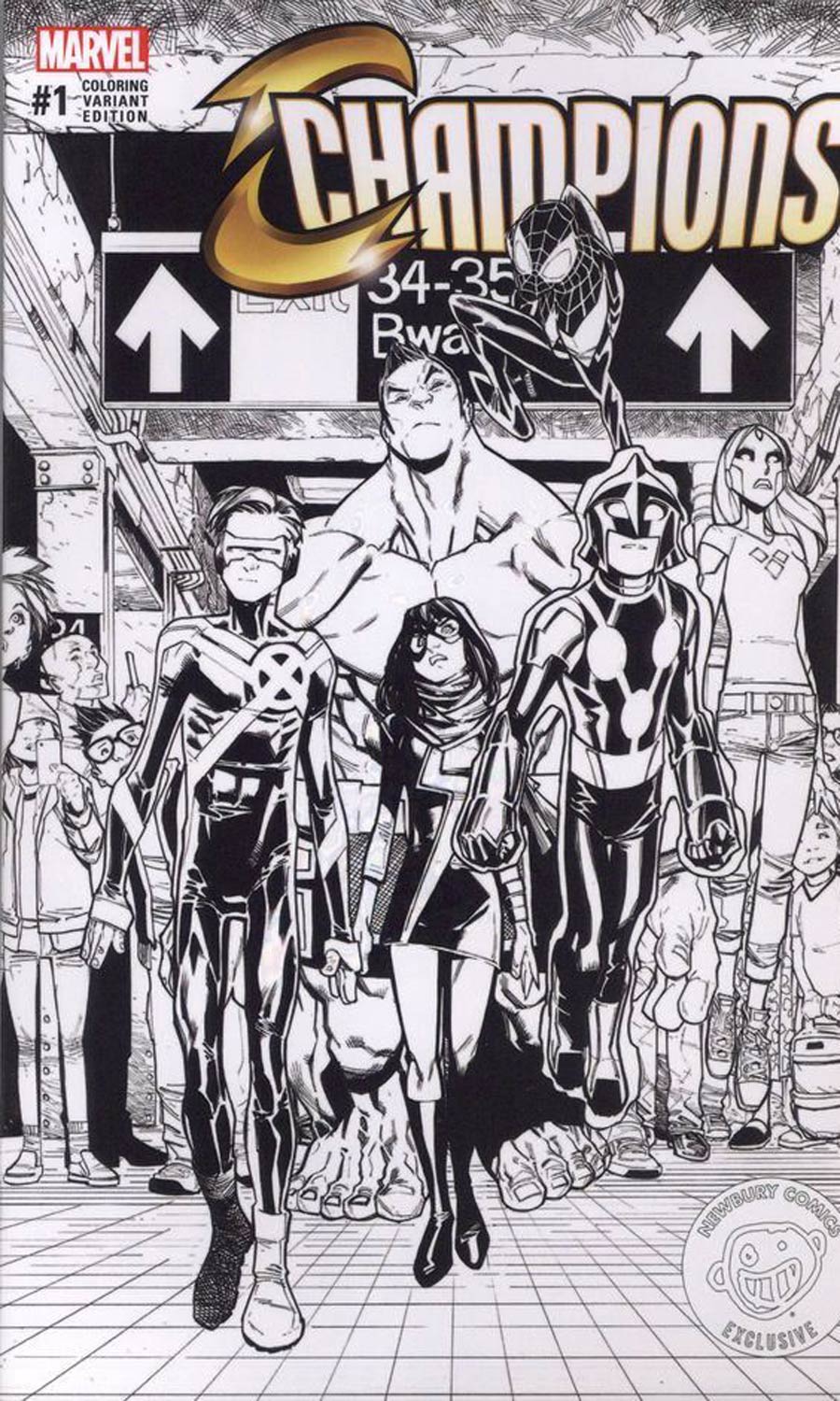 Champions (Marvel) Vol 2 #1 Newbury Comics Exclusive 