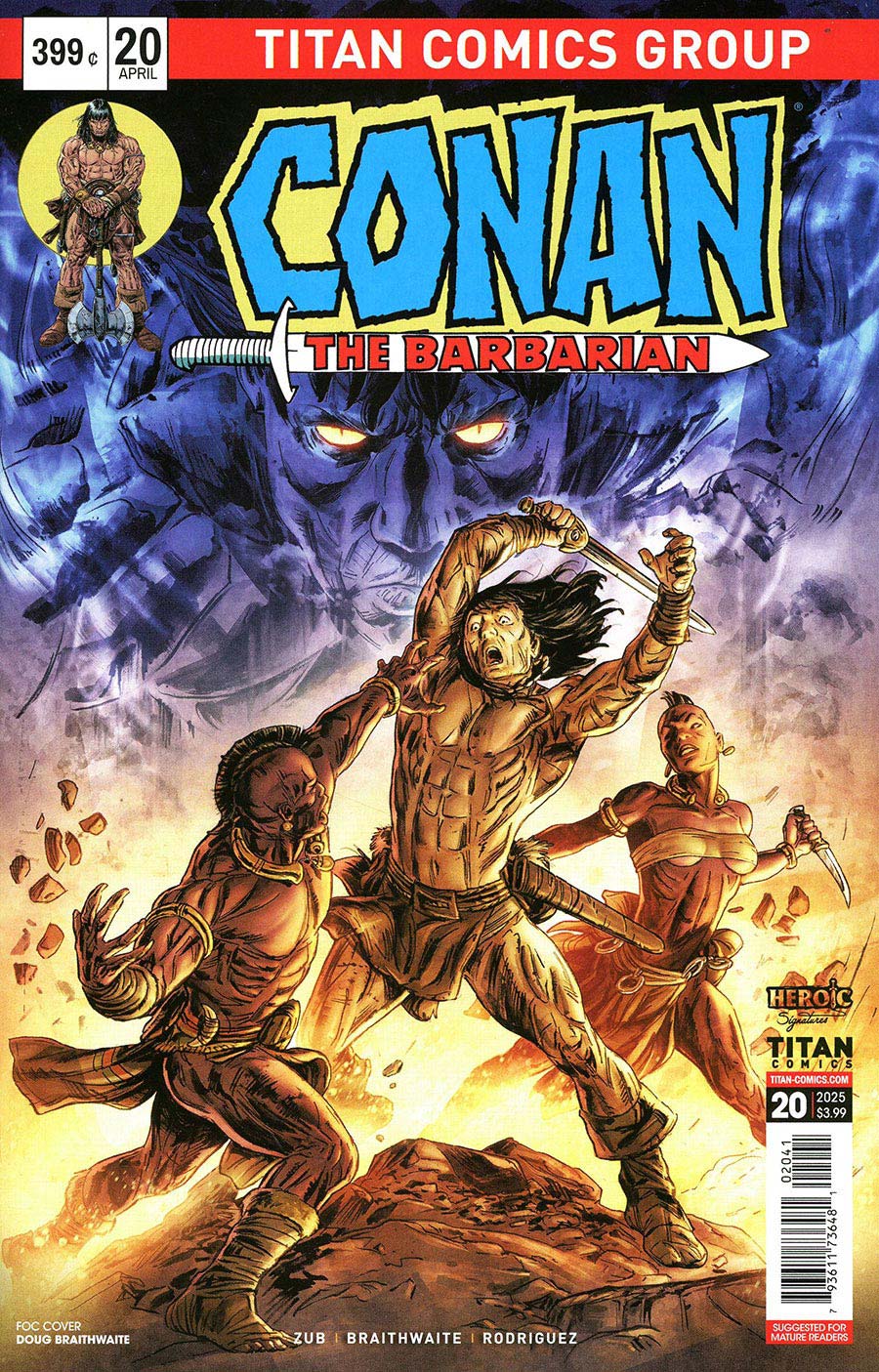 Conan The Barbarian Vol 5 #20 Cover D Variant Doug Braithwaite Cover
