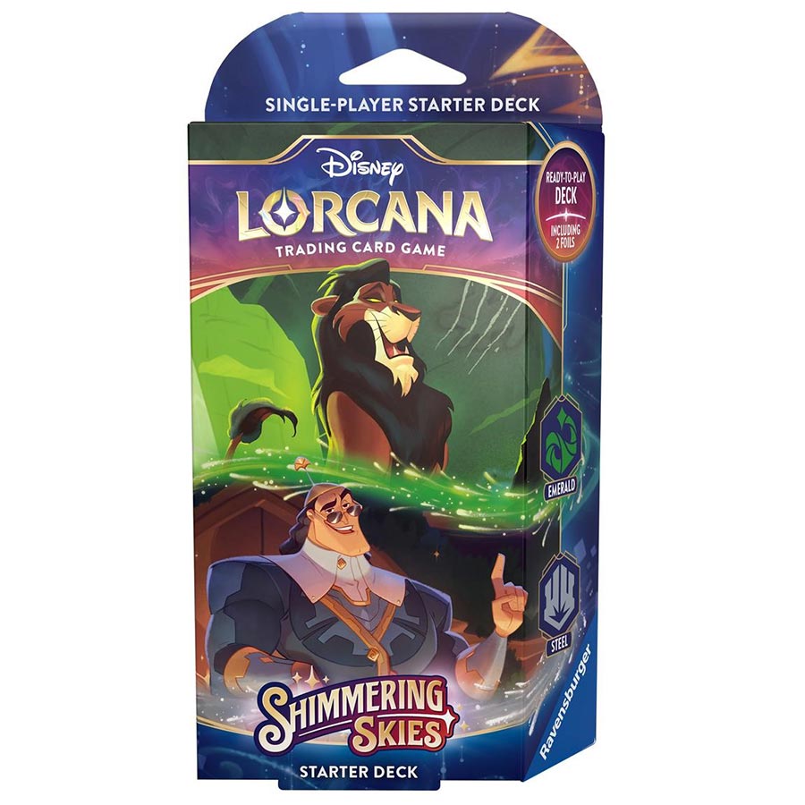 Disney Lorcana Shimmering Skies Starter Deck - A Roaring Guest List