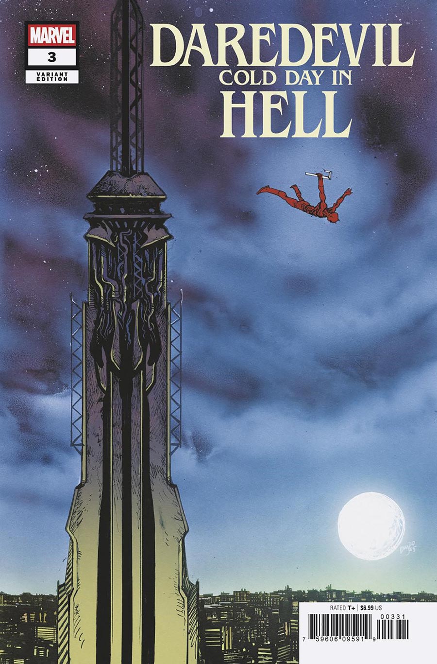 Daredevil Cold Day In Hell #3 Cover C Variant Daniel Warren Johnson Cover