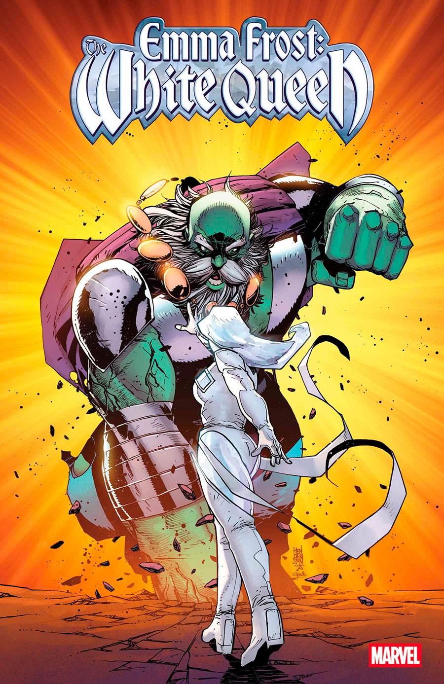 Emma Frost The White Queen #1 Cover B Variant Mike Henderson Bring On The Bad Guys Cover