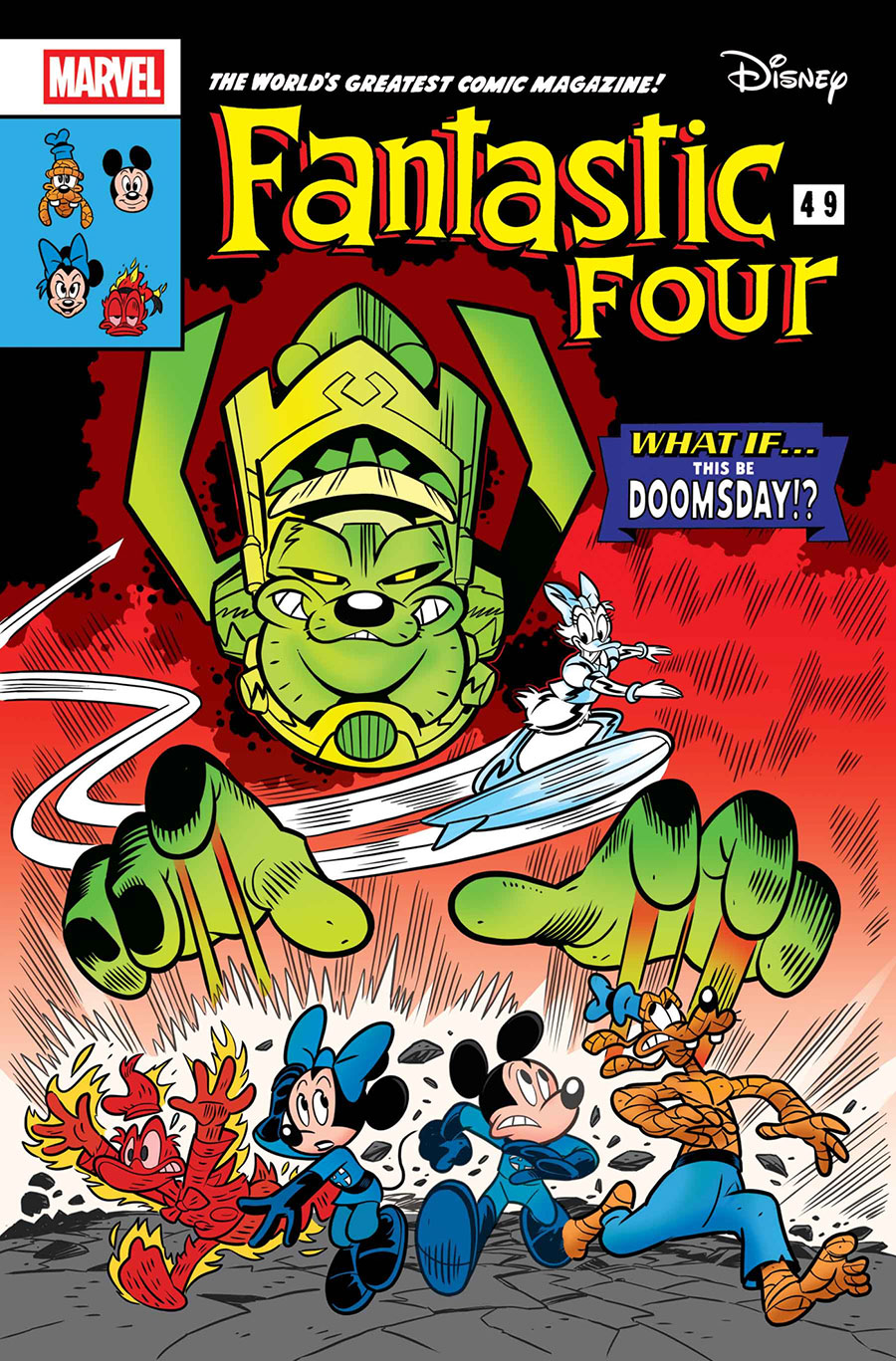 Fantastic Four Vol 8 #1 Cover B Variant Lorenzo Pastrovicchio Disney What If Fantastic Four Homage Cover