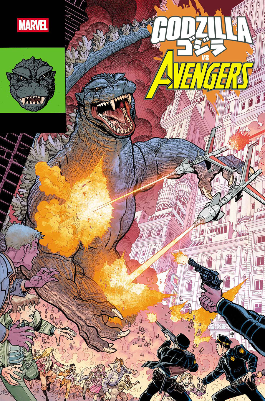 Godzilla vs Avengers #1 (One Shot) Cover C Variant Nick Bradshaw Monster Homage Cover
