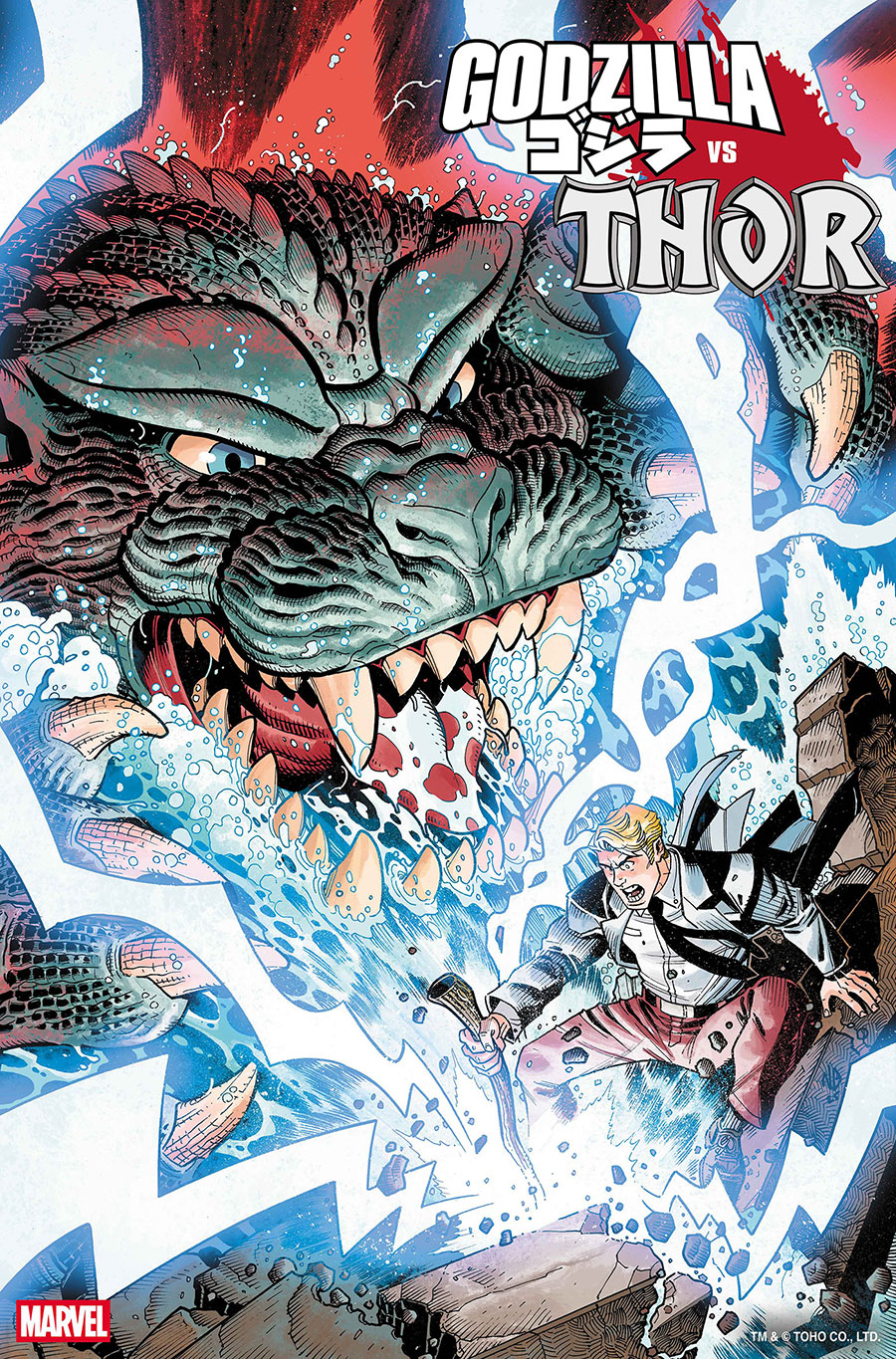 Godzilla vs Thor #1 (One Shot) Cover C Variant Nick Bradshaw Monster Homage Cover