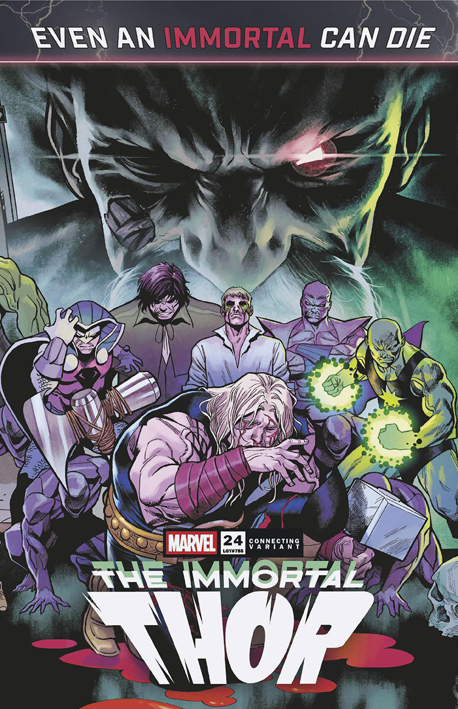 Immortal Thor #24 Cover B Variant Martin Coccolo Death Of The Immortal Thor Connecting Cover