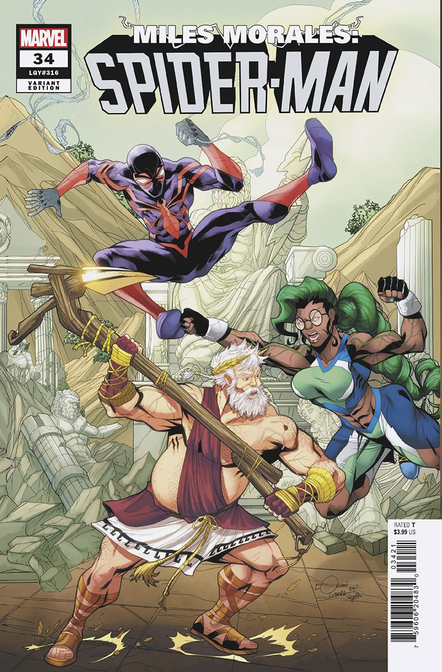 Miles Morales Spider-Man Vol 2 #34 Cover B Variant Logan Lubera 5-Part Connecting Cover