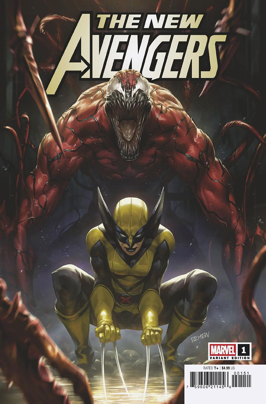 New Avengers Vol 5 #1 Cover F Variant Derrick Chew Carnage & Laura Kinney Wolverine Cover
