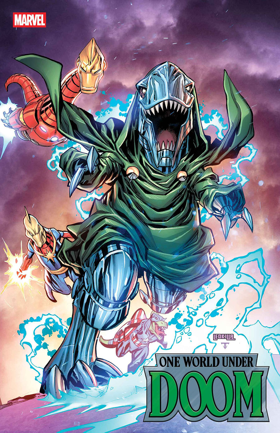 One World Under Doom #5 Cover B Variant Ken Lashley Doomasaur Cover