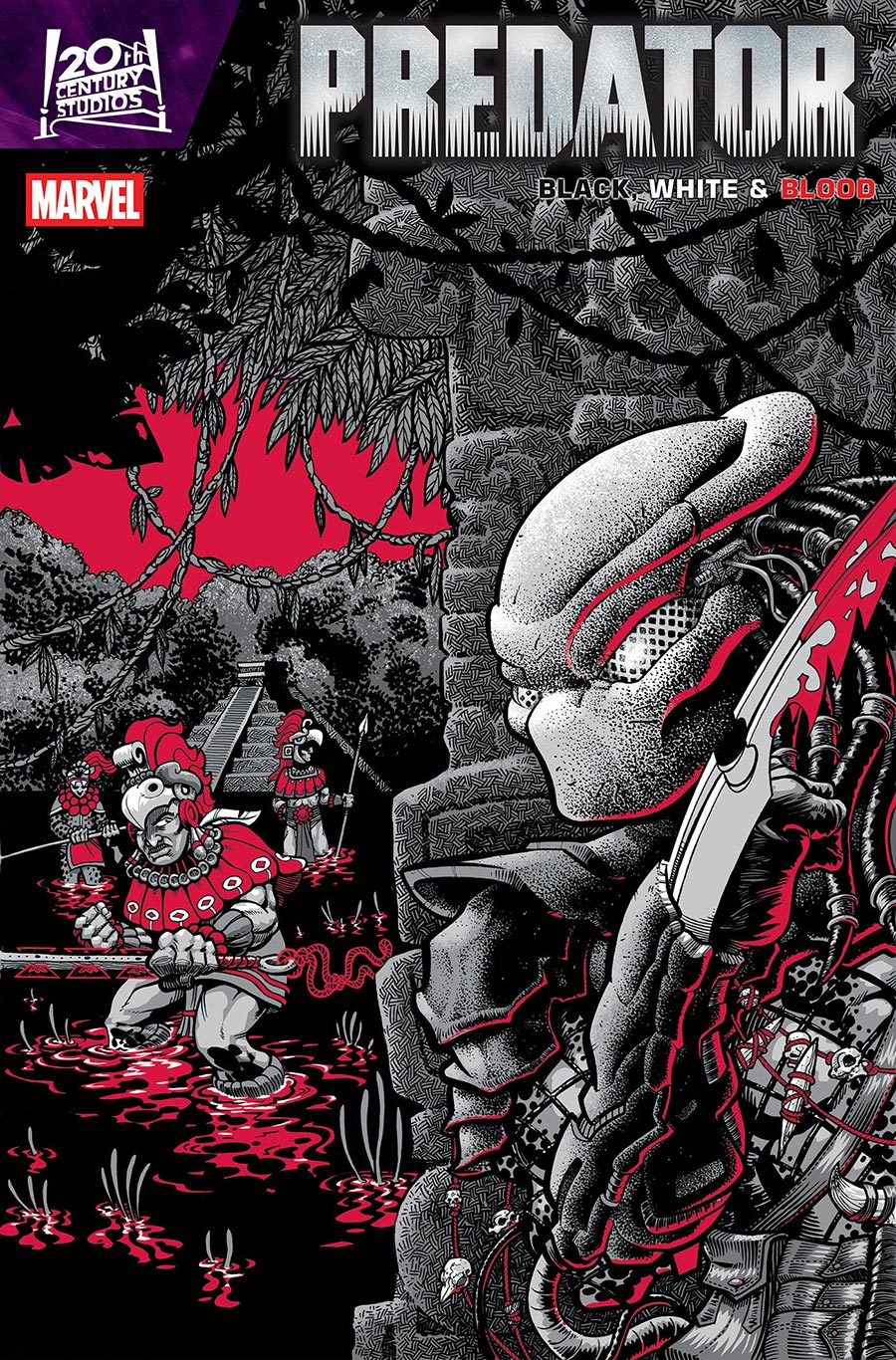 Predator Black White & Blood #2 Cover B Variant J Gonzo Cover
