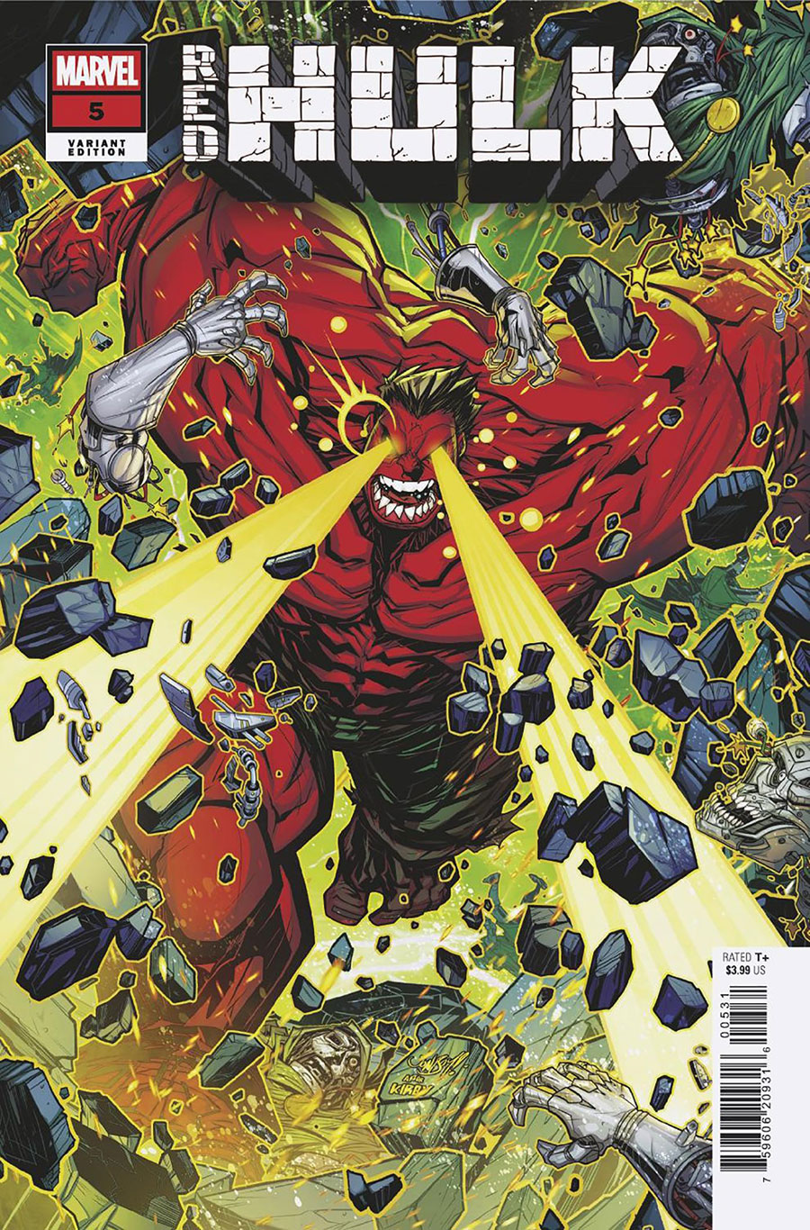 Red Hulk #5 Cover C Variant Jonboy Meyers Cover (One World Under Doom Tie-In)