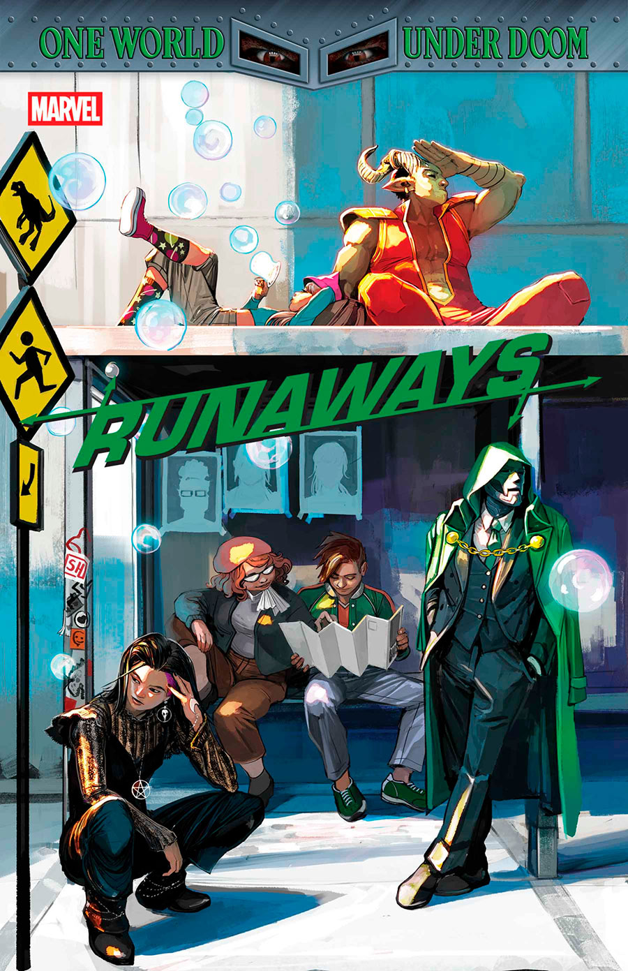 Runaways Vol 6 #1 Cover A Regular Stephanie Hans Cover (One World Under Doom Tie-In)