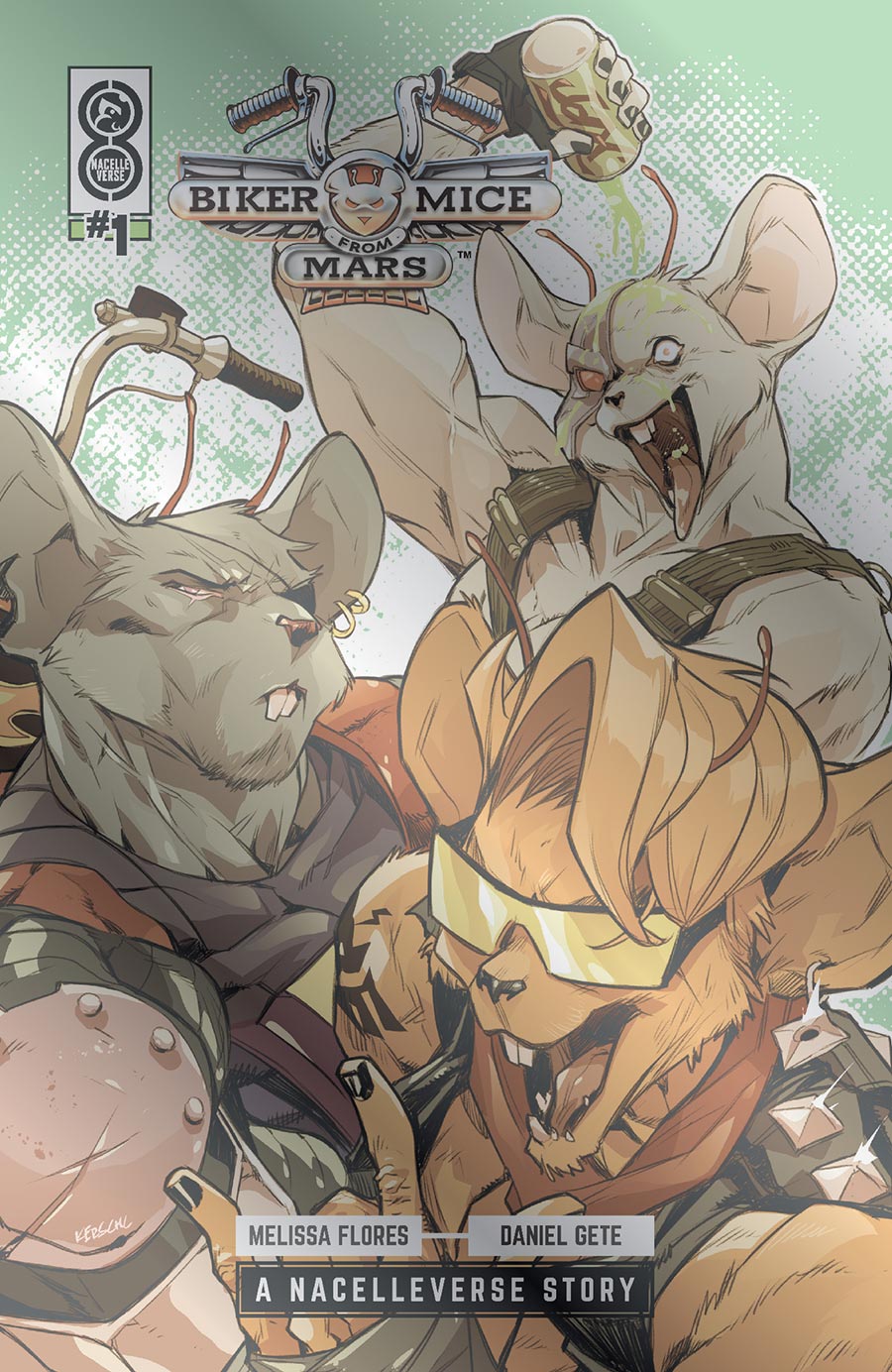 Biker Mice From Mars Vol 3 #1 Cover E Variant Karl Kerschl Foil Cover