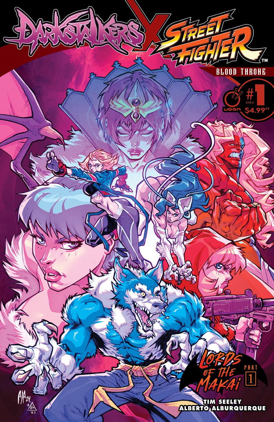 Darkstalkers x Street Fighter Blood Throne #1 (One Shot) Cover A Regular Alberto Alburquerque Cover
