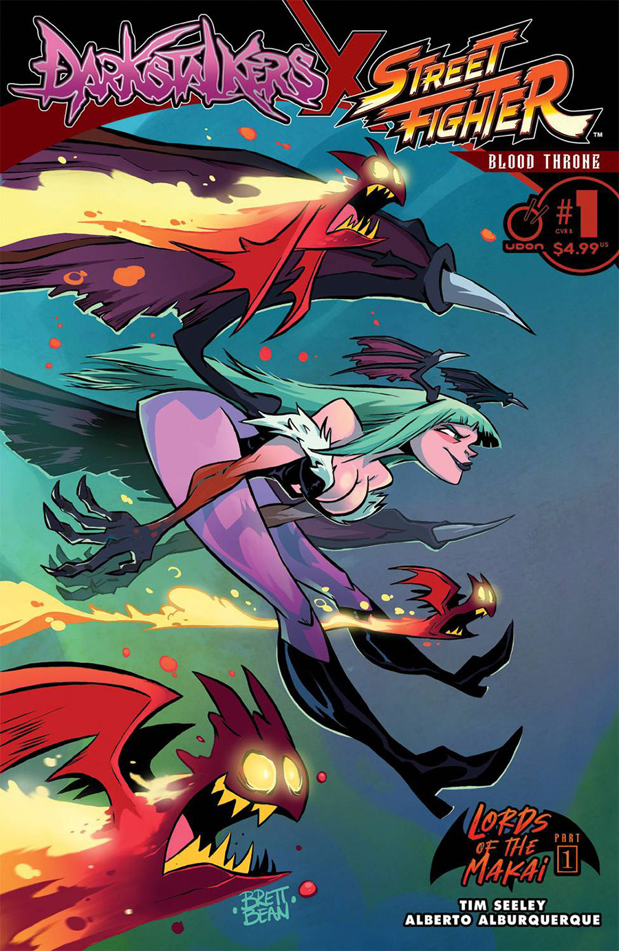 Darkstalkers x Street Fighter Blood Throne #1 (One Shot) Cover B Variant Brett Bean Cover