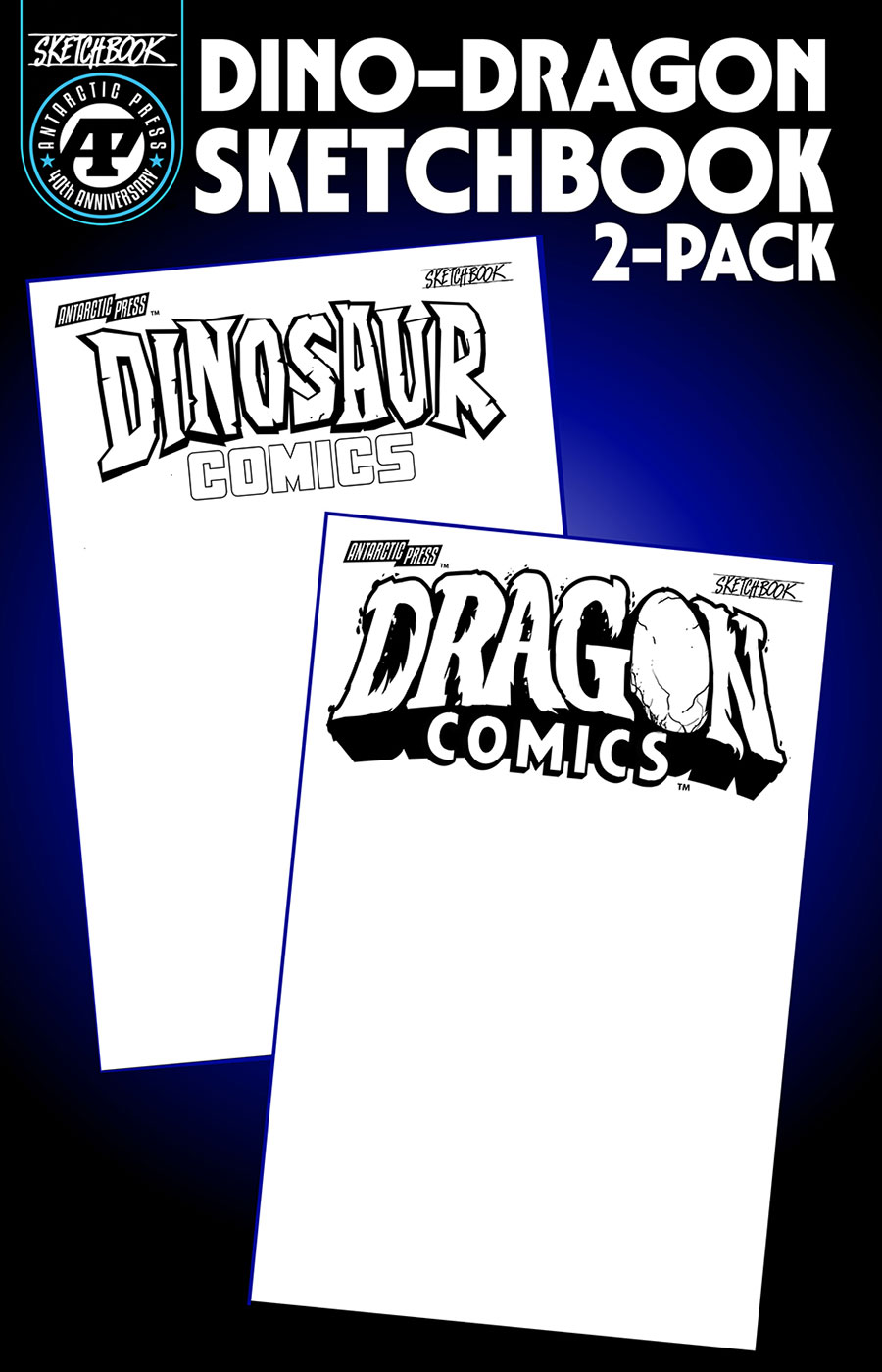 Dino-Dragon Sketchbook 2-Pack