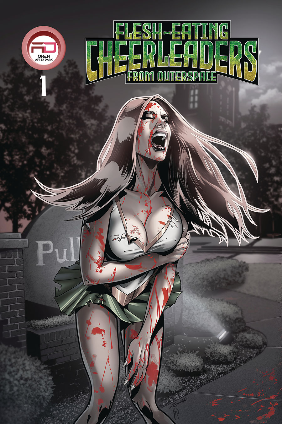 Flesh-Eating Cheerleaders From Outer Space #1 Cover C 2nd Ptg A CB Zane Variant Cover
