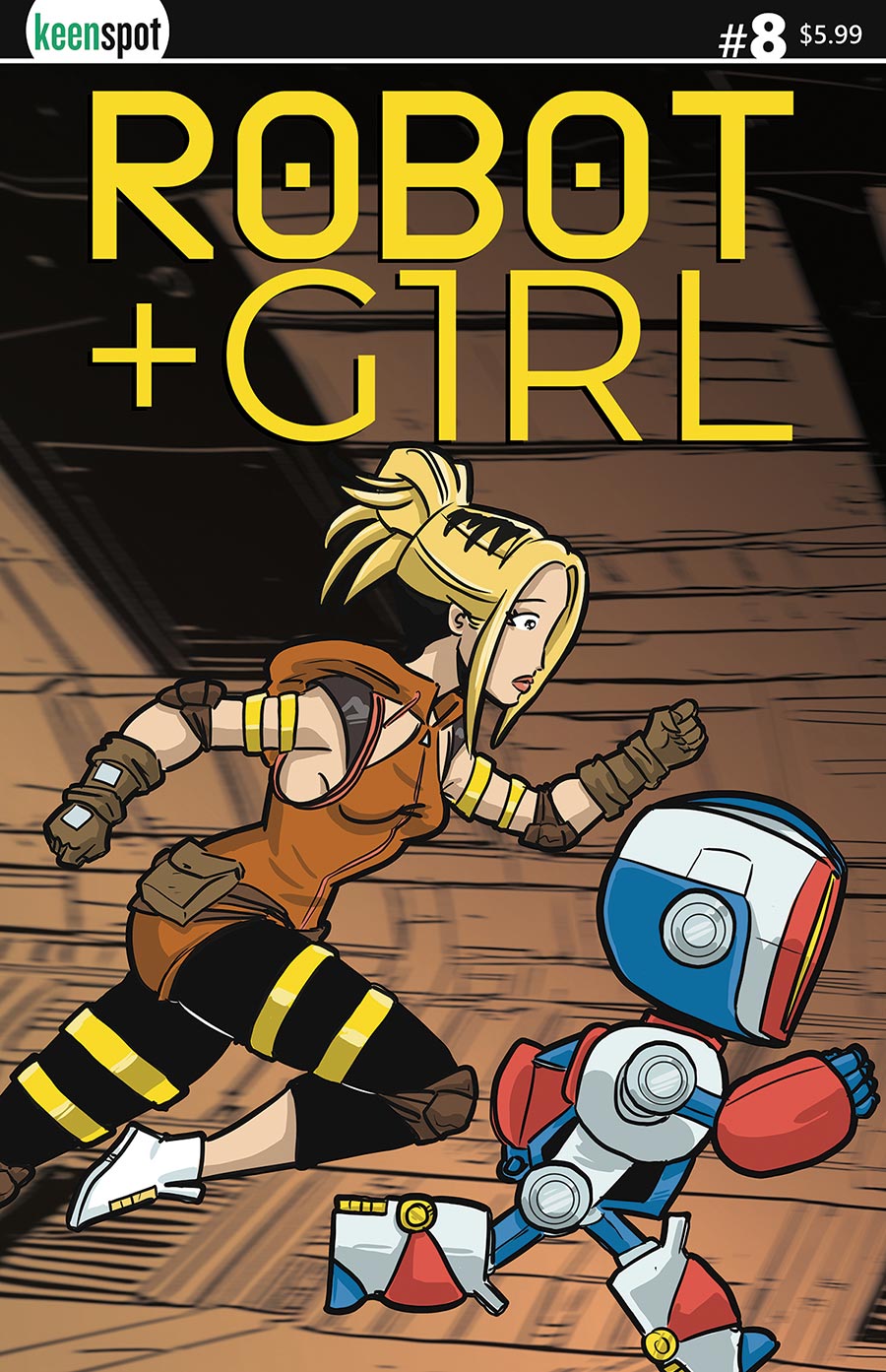 Robot + Girl #8 Cover A Regular Mike White Run For Their Lives Cover