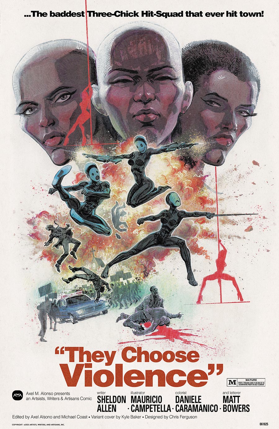 They Choose Violence #1 Cover B Variant Kyle Baker Cover