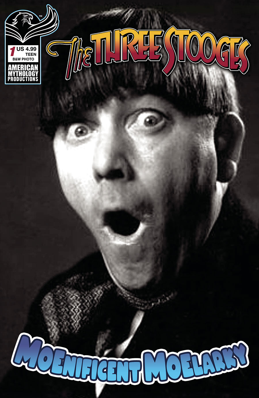 Three Stooges Moenificent Moelarky #1 (One Shot) Cover C Variant Photo Black & White Cover