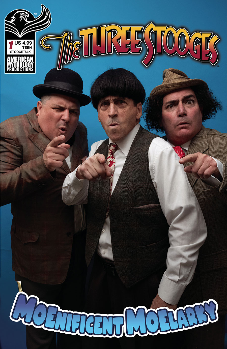 Three Stooges Moenificent Moelarky #1 (One Shot) Cover D Variant Stoogetalk Photo Cover