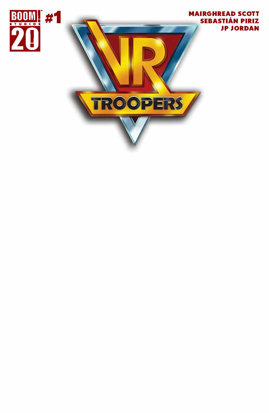 VR Troopers #1 Cover F Variant Blank Cover