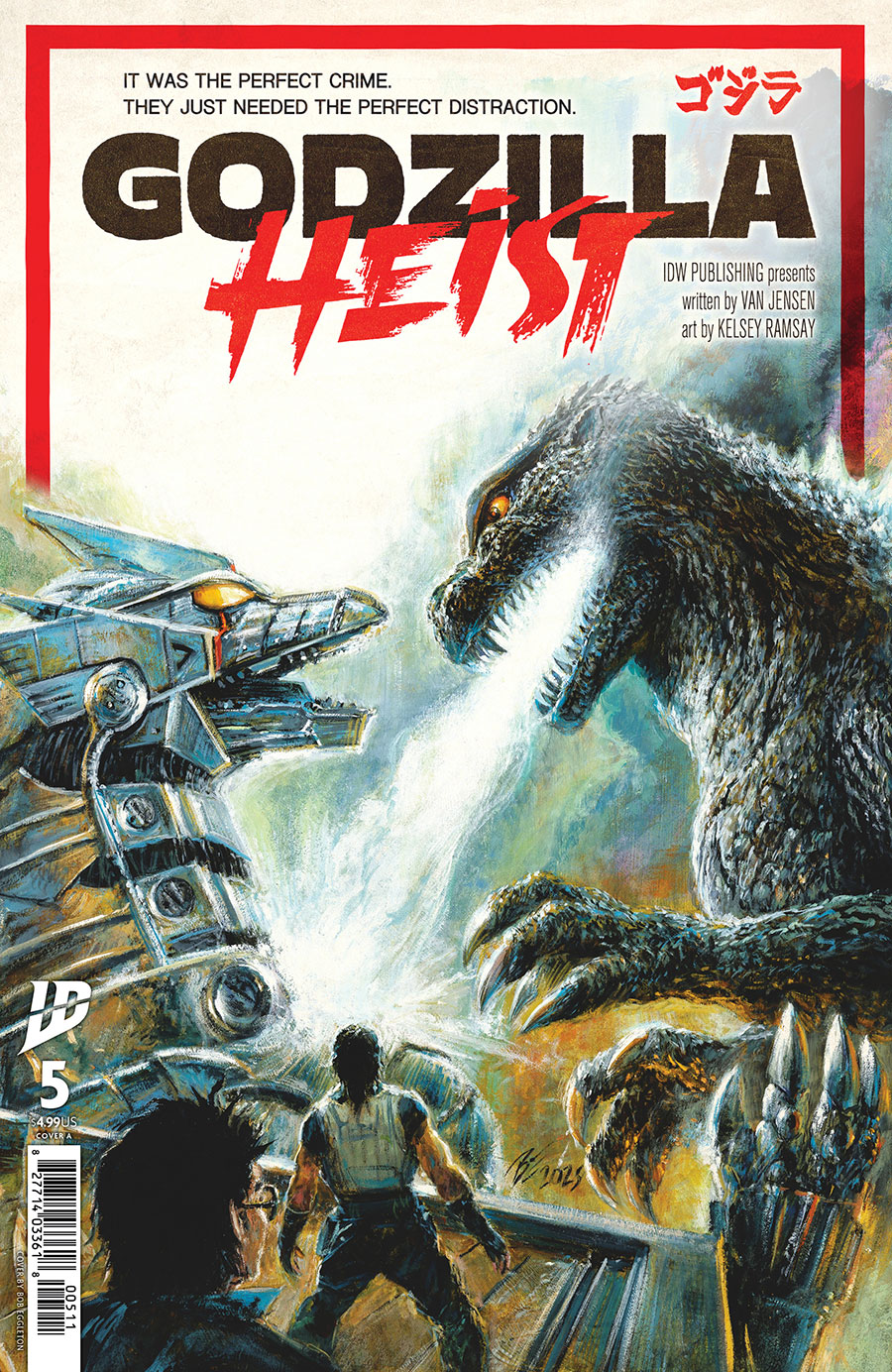 Godzilla Heist #5 Cover A Regular Bob Eggleton Cover