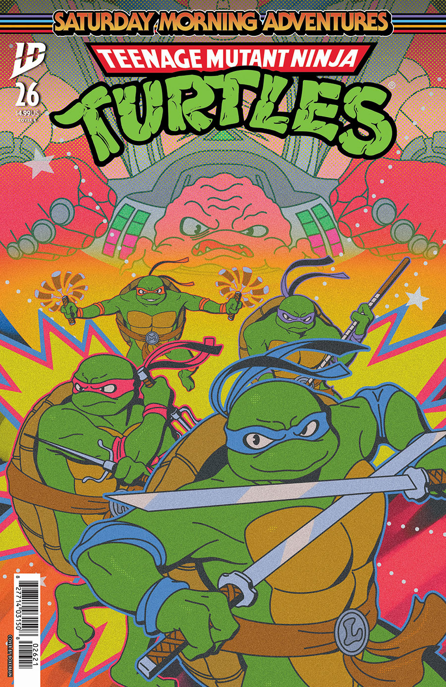Teenage Mutant Ninja Turtles Saturday Morning Adventures Continued #26 Cover B Variant Boxerbun Cover