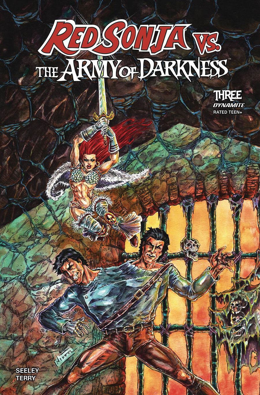 Red Sonja vs The Army Of Darkness #3 Cover D Variant Nikkol Jelenic Cover