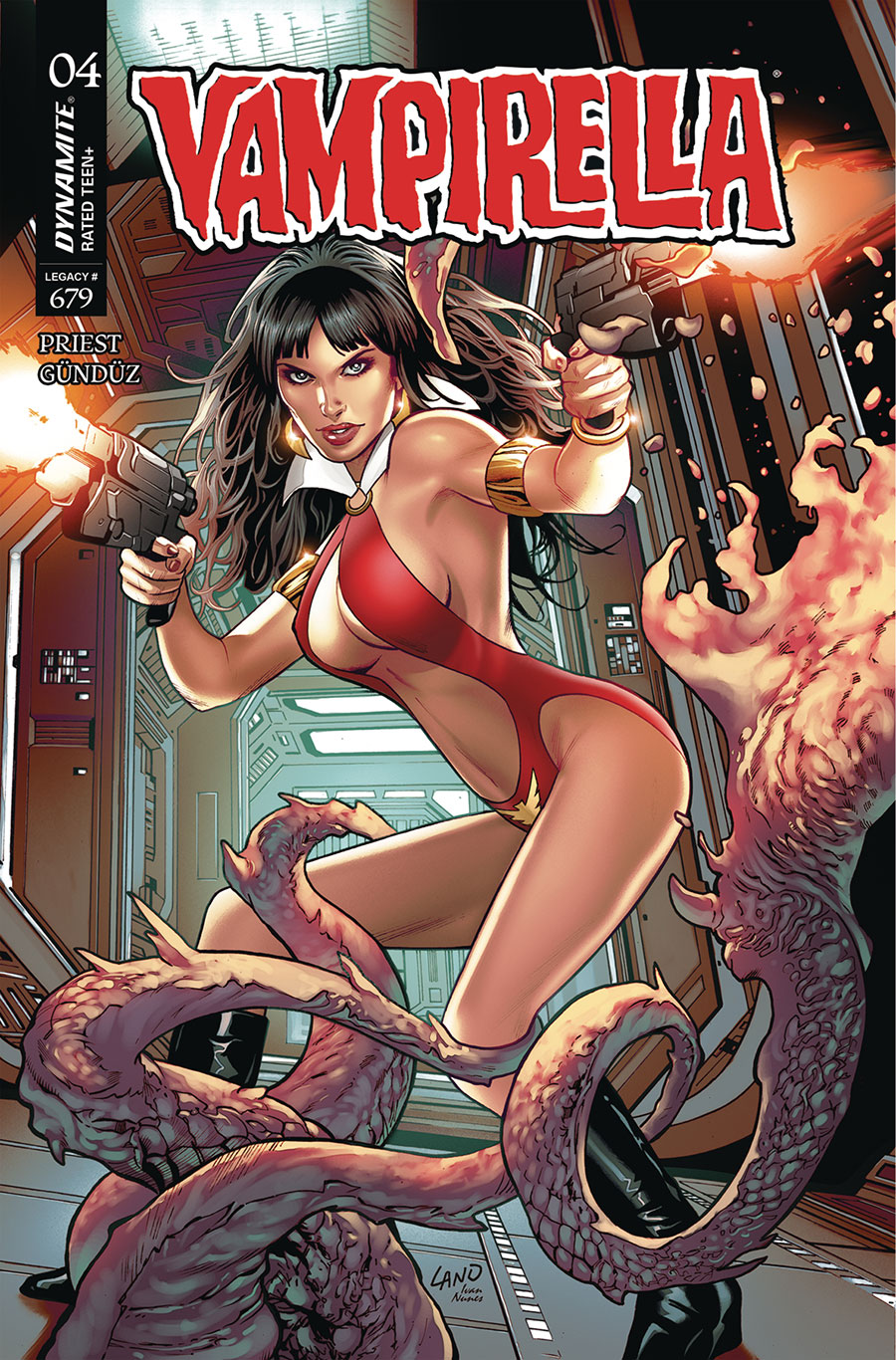 Vampirella Vol 9 #4 Cover B Variant Greg Land Cover