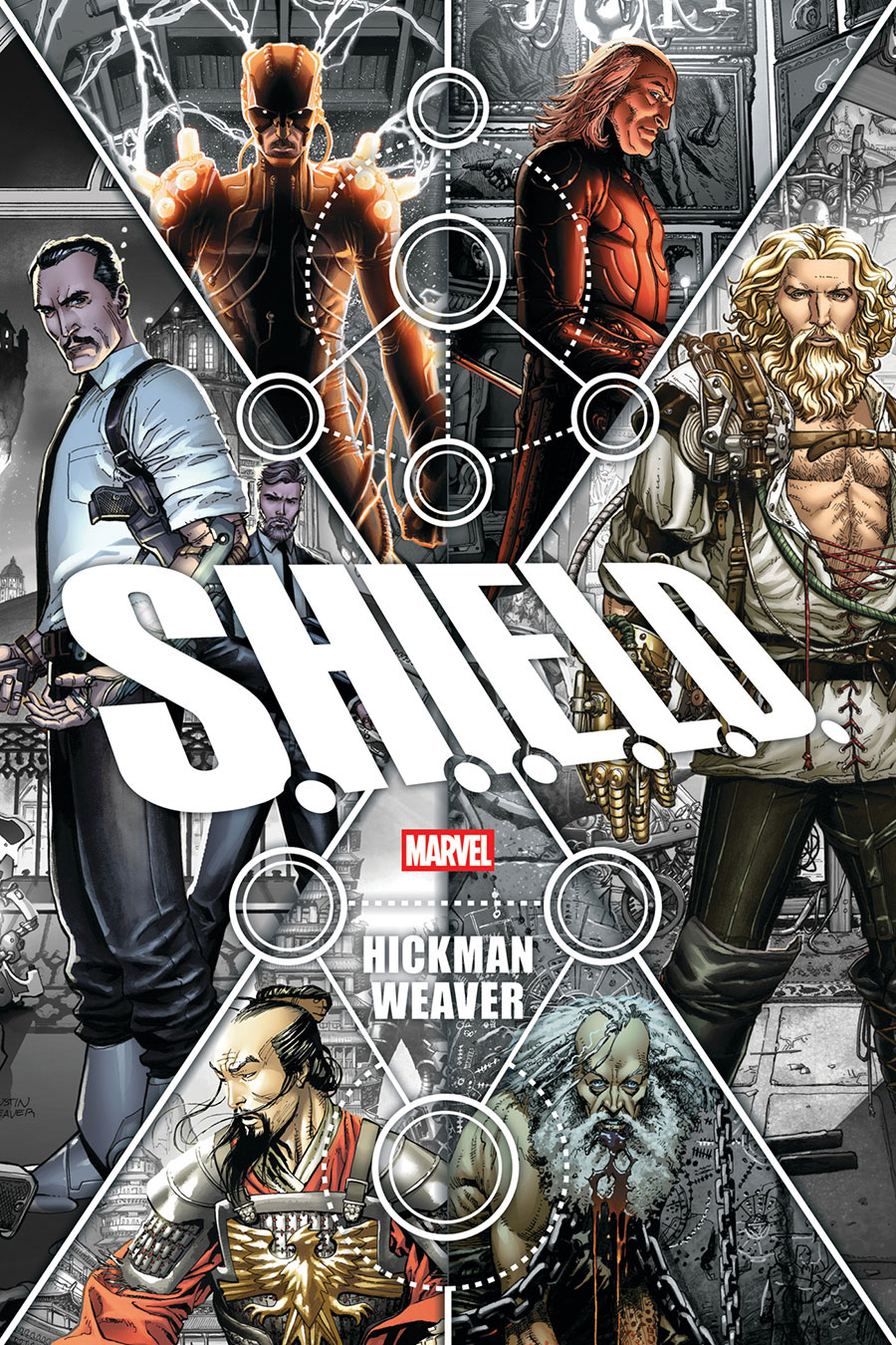 S.H.I.E.L.D. By Hickman & Weaver Omnibus HC Direct Market Dustin Weaver Variant Cover