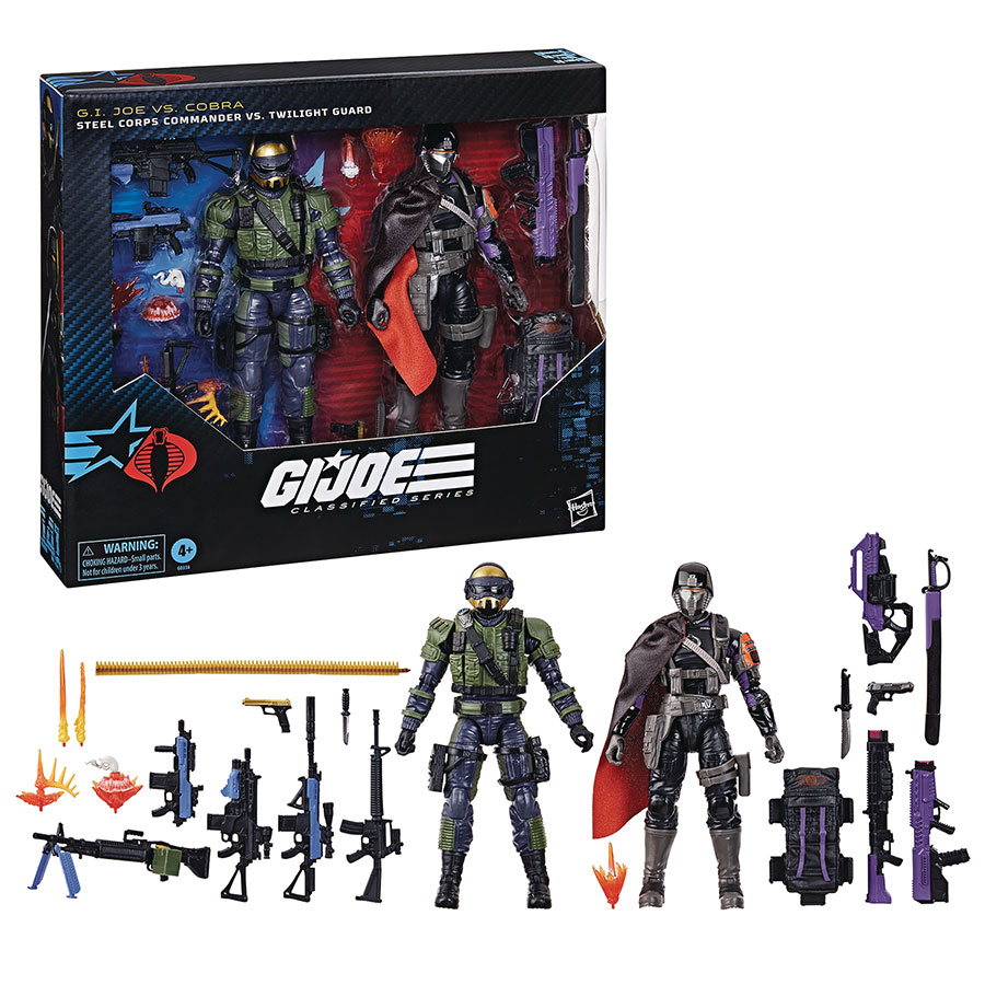 GI Joe Classified Series Steel Corps Commander vs Twilight Guard 2-Pack 6-Inch Action Figure