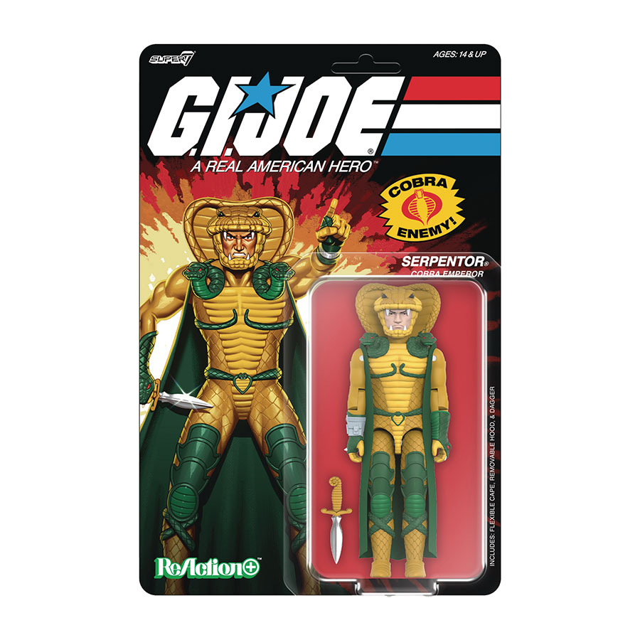 GI Joe ReAction Plus Action Figure - Serpentor (Animated Series)
