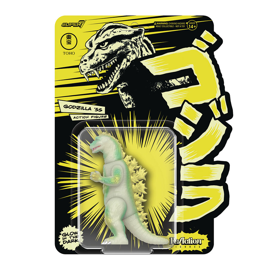 Godzilla Toho ReAction Figure - Godzilla 1955 Glow-In-The-Dark