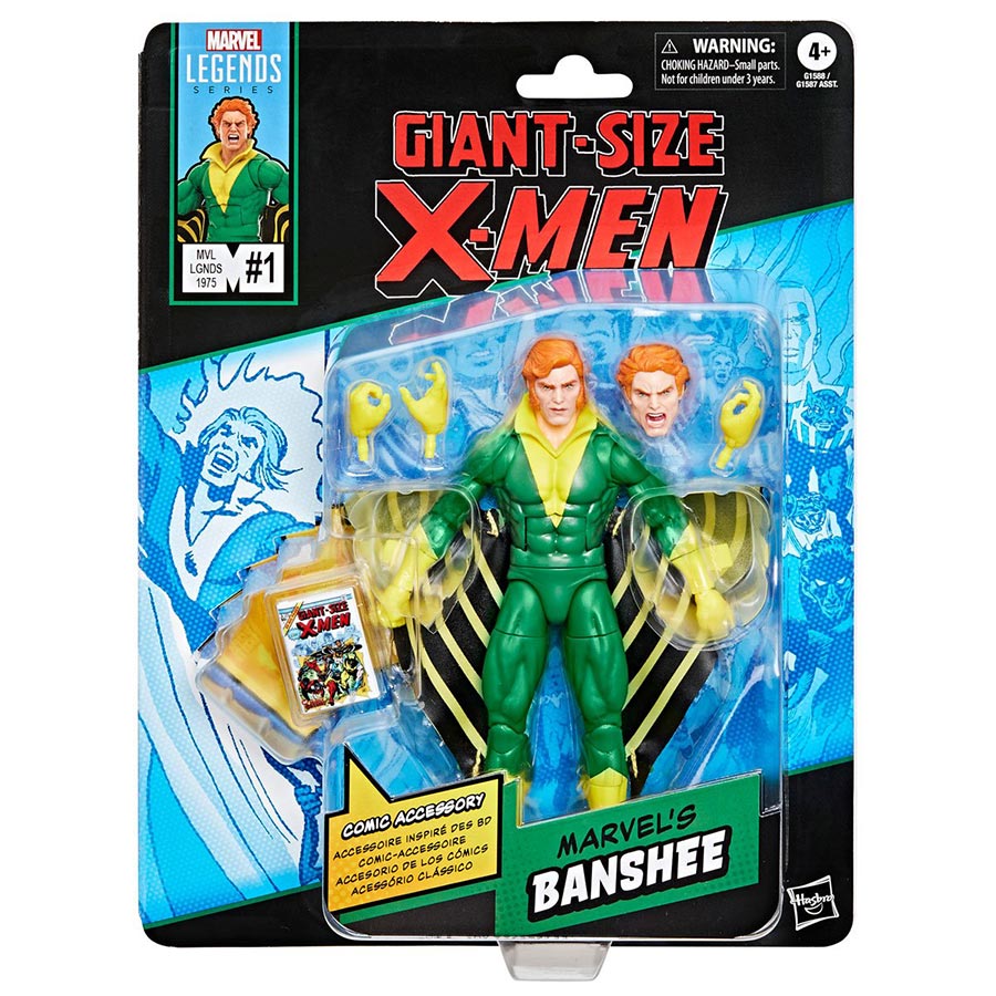Marvel Legends Mini Comic Banshee 6-Inch Action Figure