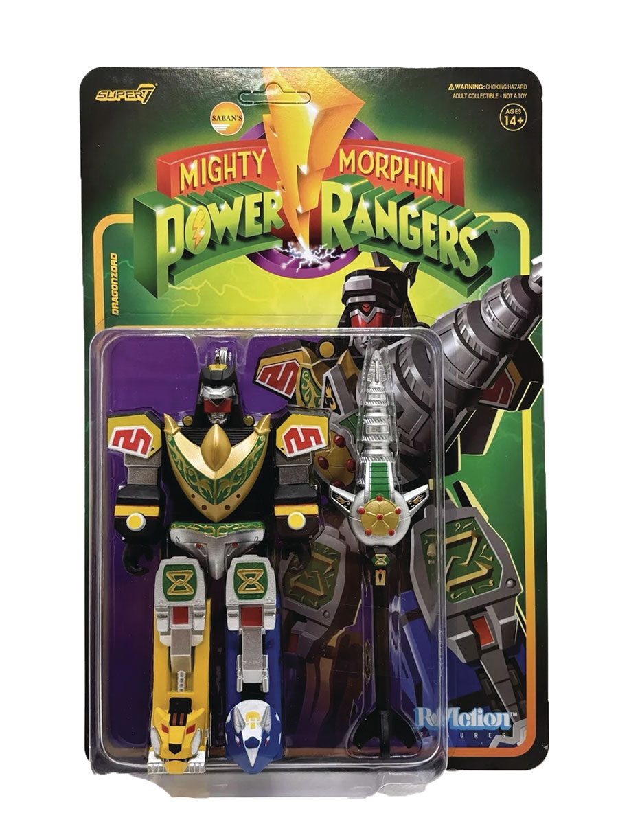 Mighty Morphin Power Rangers ReAction Figure - Dragonzord