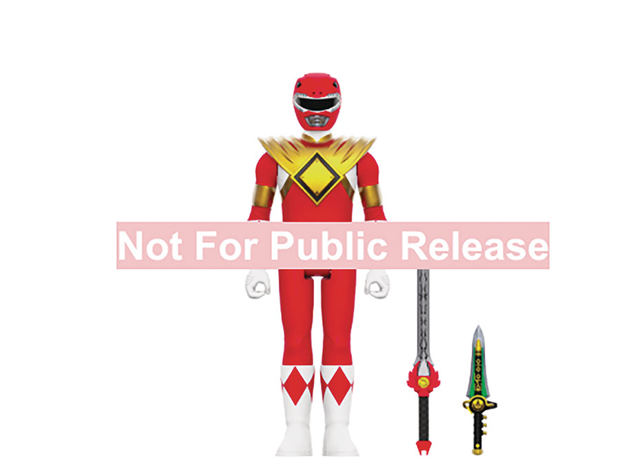 Mighty Morphin Power Rangers ReAction Figure - Red Ranger Dragon Shield