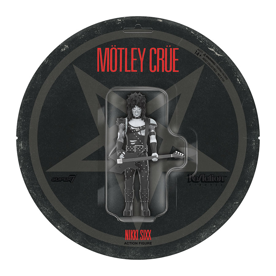 Motley Crue ReAction Figure Wave 2 Shout At The Devil Black & White - Nikki Sixx