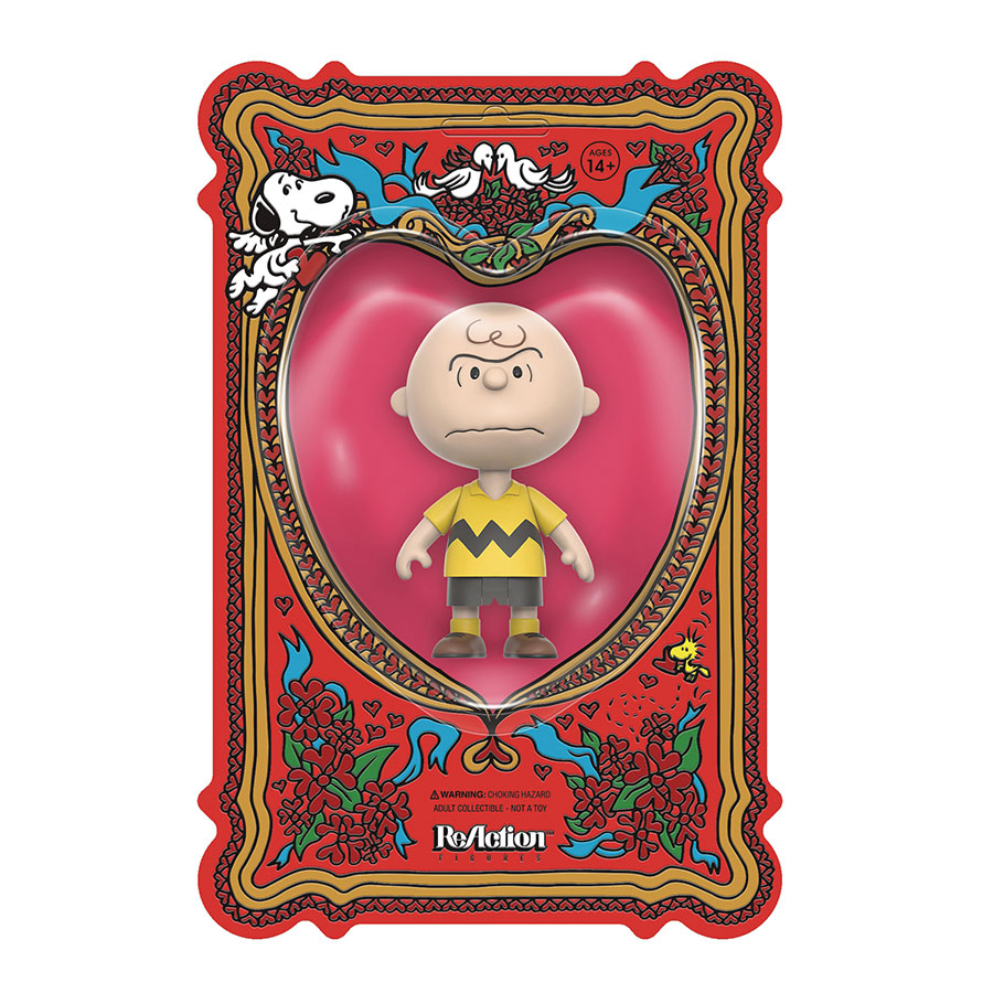 Peanuts ReAction Figure - Charlie Brown Valentine Delivery