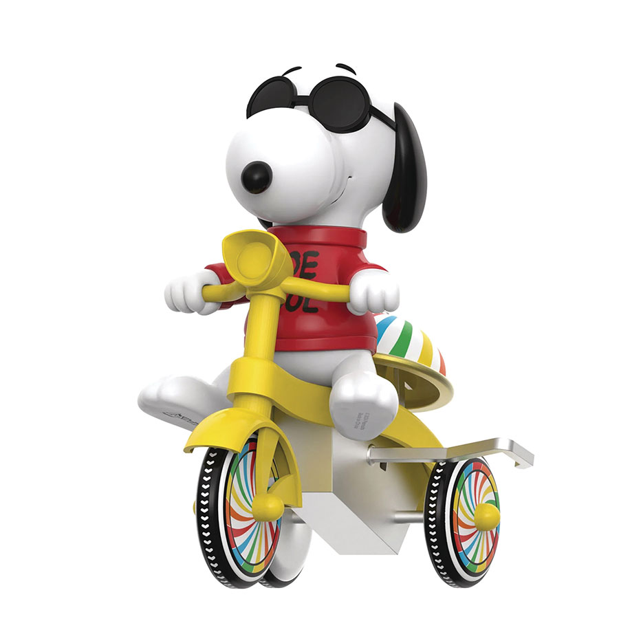 Peanuts Super Cycles Joe Cool Red With Yellow Trike Vinyl Figure