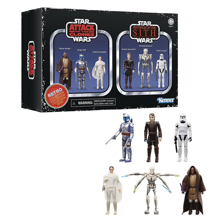 Star Wars Retro Collection Episodes II & III Multi-Pack Action Figure