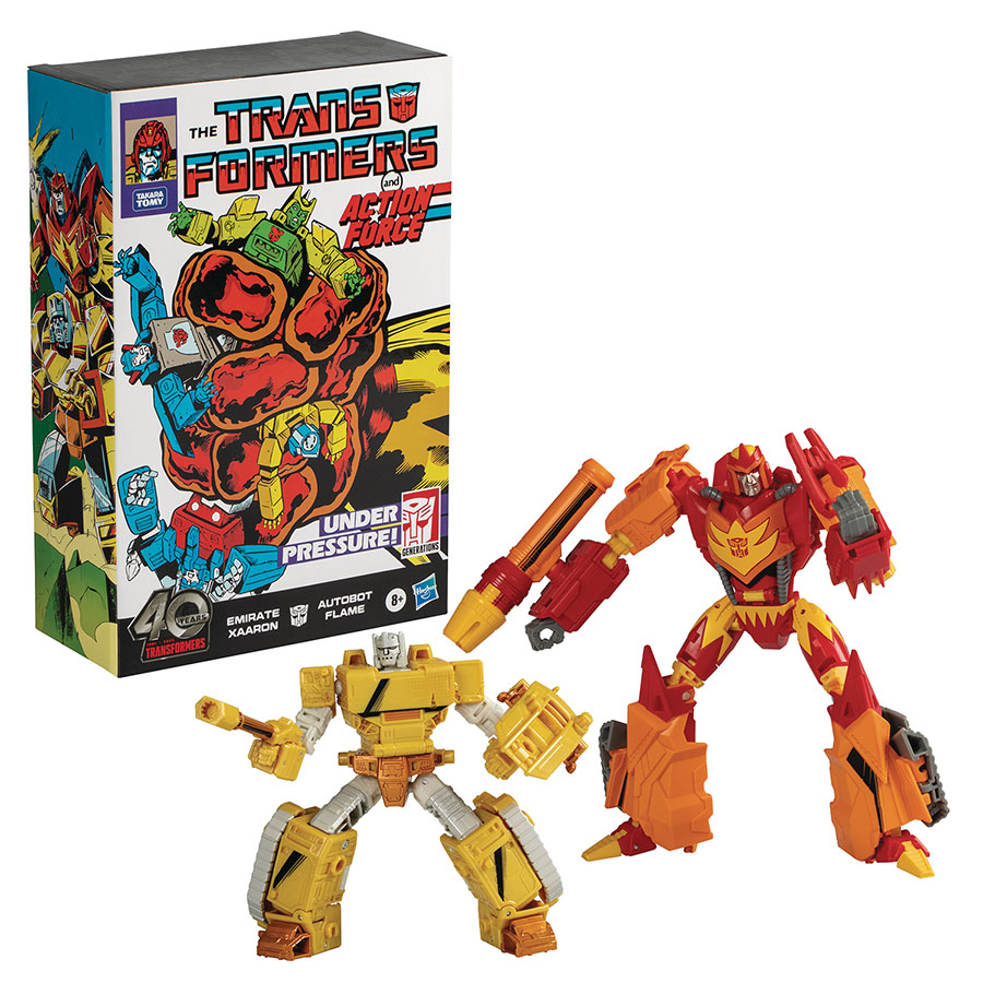 Transformers Generations Xaaron & Flame (Comic Edition) 2-Pack Action Figure