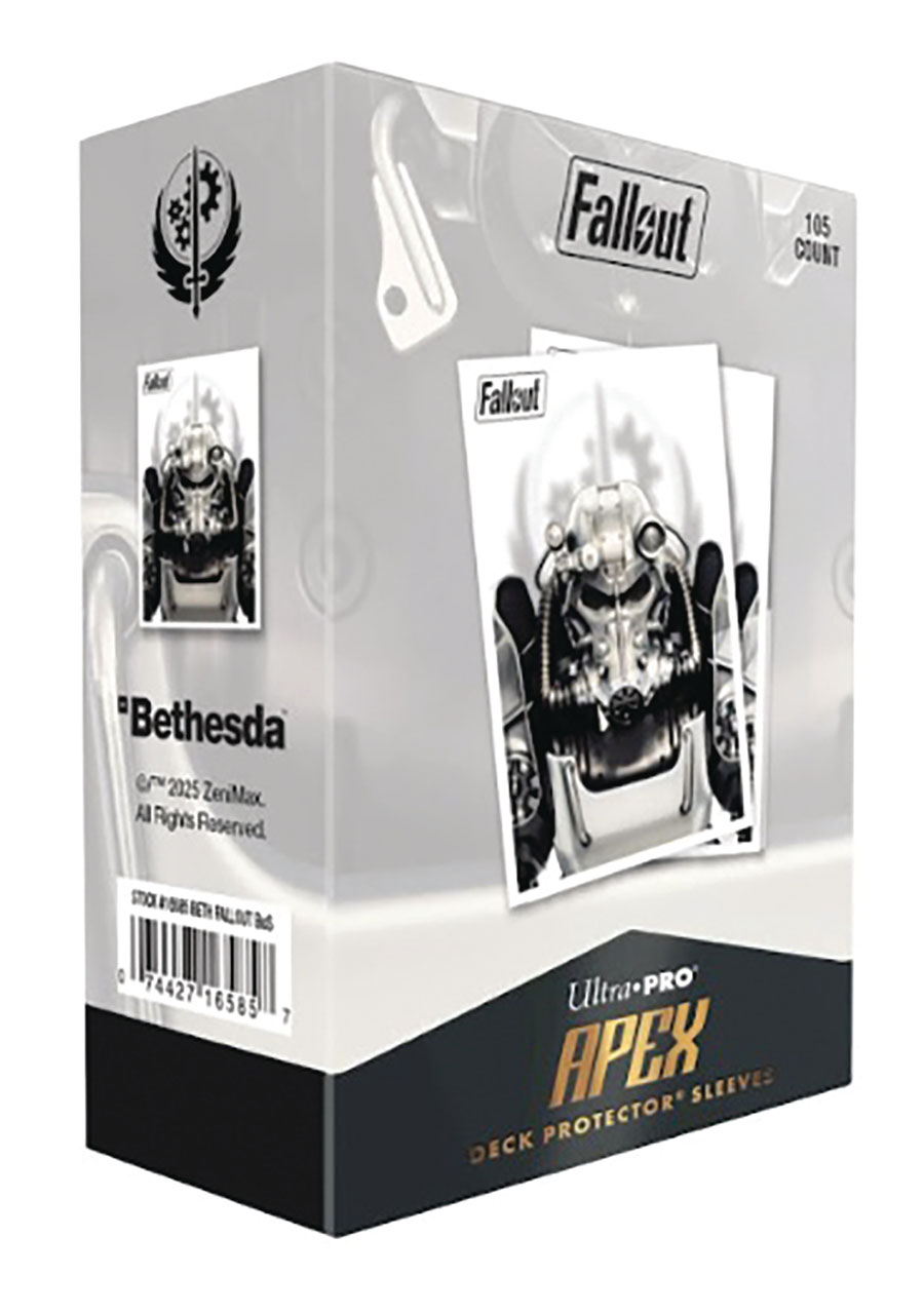 Fallout Brotherhood Of Steel 105-Count Apex Deck Protector Sleeves