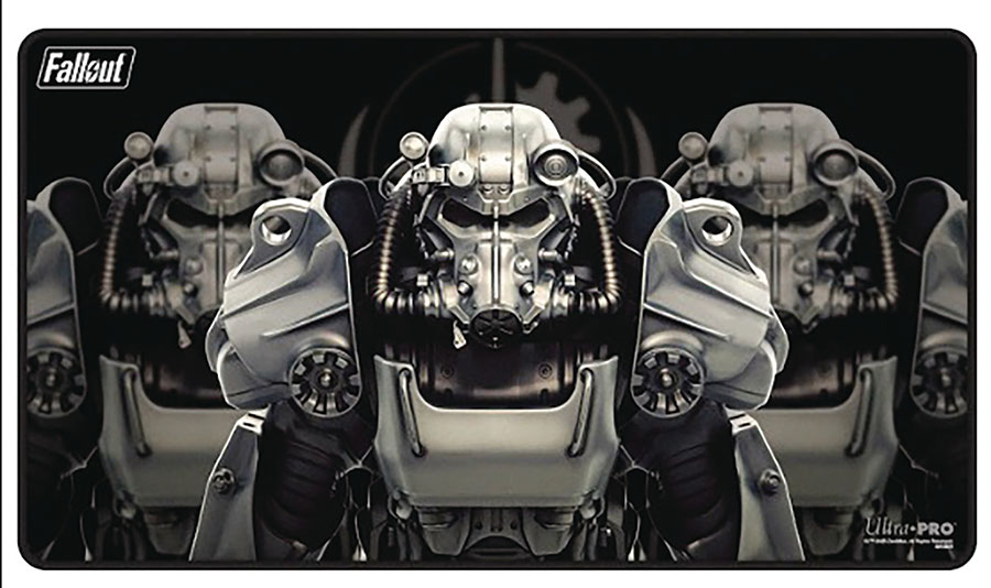 FALLOUT BROTHERHOOD STEEL BLACK-STITCHED PLAYMAT (C: 1