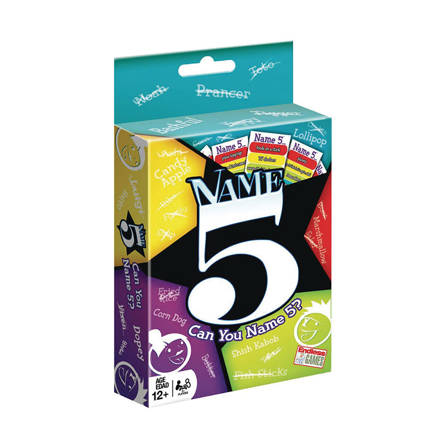 Name 5 Trivia Card Game